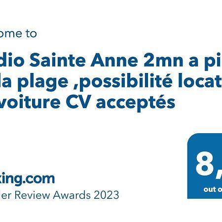 Studio Sainte Anne 2Mn A Pieds De La Plage ,Possibilite Location De Voiture Zewnętrze zdjęcie